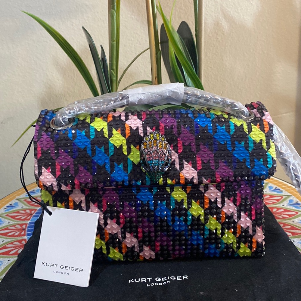 kurt Geiger London Mini Kensington Crystal Convertible Crossbody Bag